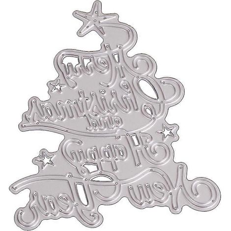 Fröhliche Weihnachten Metallstanzschablone zum Selbermachen – Scrapbooking-Album-Papiervorlage