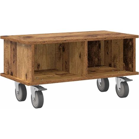 Mueble TV rectangular moderno con almacenamiento funcional salón 68,5 x 35 x 35 cm de madera noble antigua 020054745 (1/5)