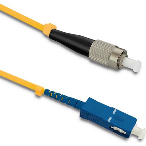 Cavo patch in fibra ottica Qoltec FC/UPC - SC/UPC  Monomodale  9/125  G652D  Simplex  1 m (1/3)