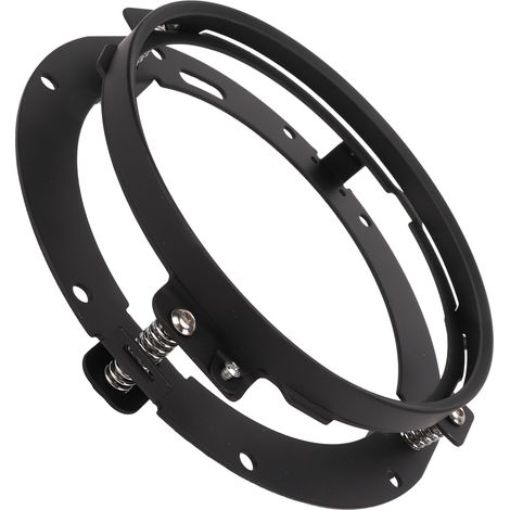 Support de fixation rond pour phare moto 7 pouces, anneau adaptateur noir, montage projecteur tête de fourche (1/5)