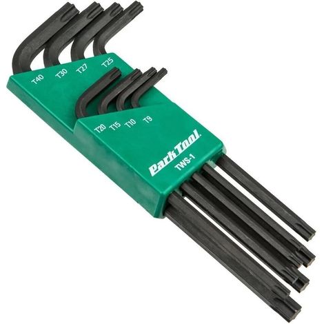 Park-Tool Torx-Schlüssel-Set schwarz 8-teilig aus gehärtetem Stahl