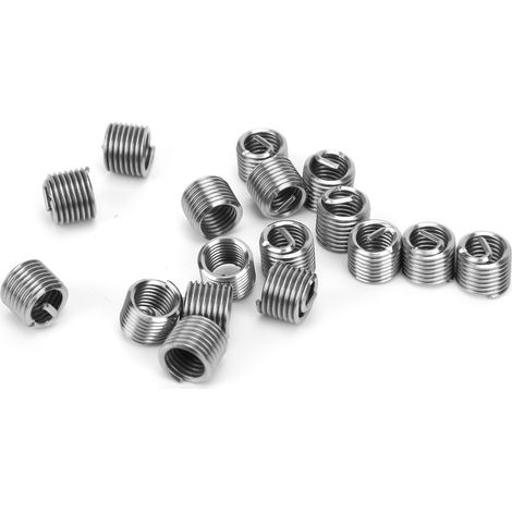 50 Stück Gewindereparatur-Einsätze aus Stahl, Drahtschutzhülse, Hardware-Zubehör M8 x 1,25/1,5D (1/5)