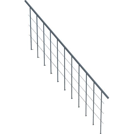 Minka Zweites Geländer für die Raumspartreppen Comfort Top und Comfort Top Turn Grau