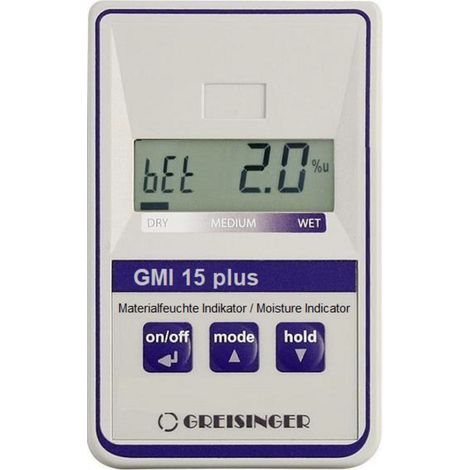 Greisinger GMI15-plus Materialfeuchtemessgerät Messbereich Baufeuchtigkeit (Bereich) 0.0 bis 8.0 % (1/2)