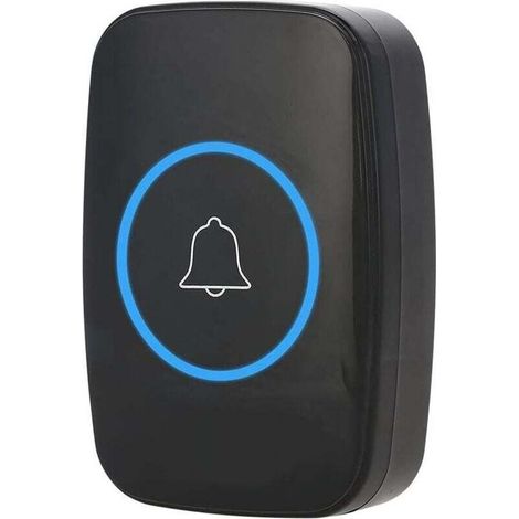 onnette de Porte sans Fil, Sonnette de Musique sans Fil LED émetteur Extérieur Récepteur Intérieur 300 M Télécommande (UE)(EU) (1/4)