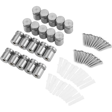 Lot de 20 entretoises en acier inoxydable SS304 M1620 mm pour la fixation de panneaux publicitaires et d'enseignes.