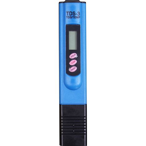 Contatore dell'acqua digitale LCD, tester di purezza della penna, tester del contatore dell'acqua TDS, tester portatile della qualità dell'acqua calda (blu)