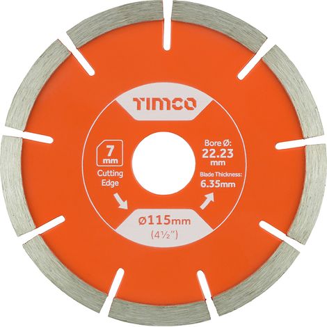TIMCO General Purpose Mortar Raking Diamond Blade - 115 x 22.2