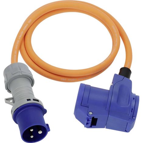 Brennenstuhl 1132920325 Alimentazione Cavo adattatore da campeggio Blu, Nero, Arancione, Grigio 1.5 m H07RN-F 3G 2,5 mm