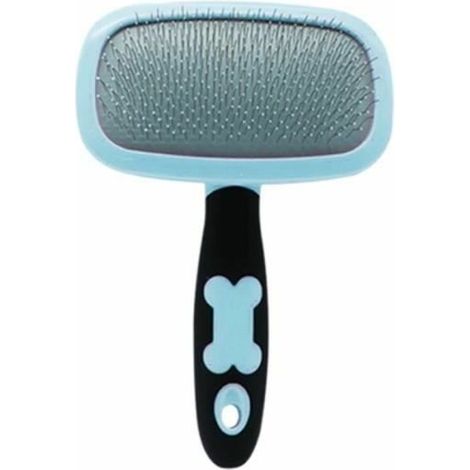 Brosse de nettoyage bleue Chat et chien Slicker Pet Shed Outil de toilettage (1/4)