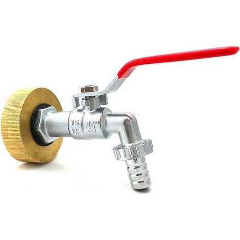 Raccord femelle S60x6 laiton - robinet laiton chromé 3/4 pouce (1/2)