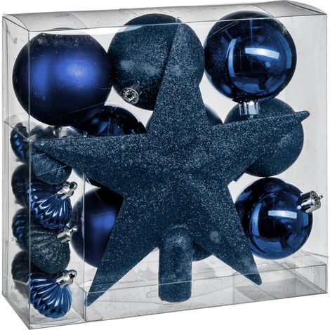 Set Baumschmuck 18 Teile Nachtblau - Feeric lights & christmas