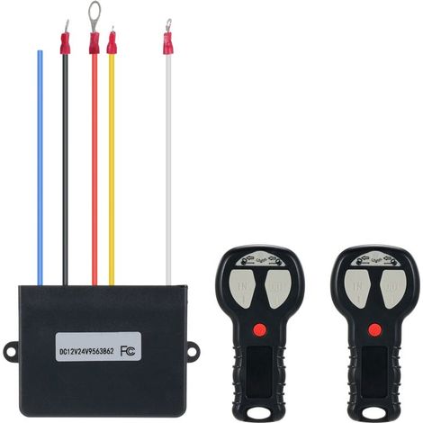Universelles 12V-Funkfernbedienungsset für Seilwinden, passend für Jeep, LKW, ATV, SUV, Handschalter (1/5)