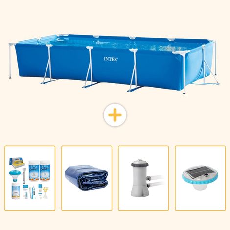 Intex Piscine Tubulaire Rectangulaire - 450x220x84 cm - 5-pièces S160 (1/5)