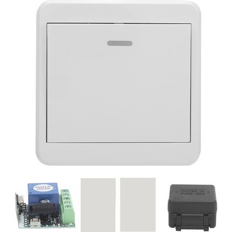 Bouton de sortie de porte DC12V 433MHz télécommande sans fil montage en surface pour système de contrôle d'accès (1/5)