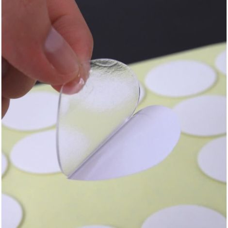 100PCS Pastilles Adhesives Ronds 20mm Transparent Double Face 1mm Epaisseur (1/4)