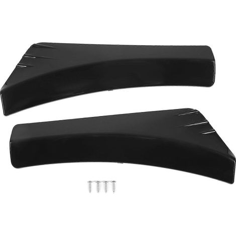 Lot de 2 protections d'angle de pare-chocs avant (gauche et droite), résistantes aux hautes températures, noir brillant. (1/5)