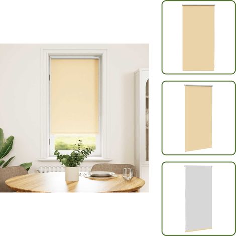 Store enrouleur occultant beige 40 x 100 cm - Store Occultant - Rideau Roulant - Obscurcisseur - Décoration Intérieure - Isolation Thermique (1/5)