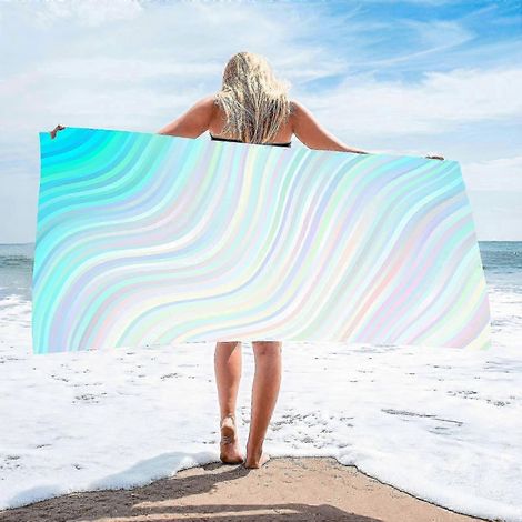 Mikrofaser-Reisehandtuch für Damen – weich, schnelltrocknend, saugfähig für Strand, Schwimmen, Urlaub und Outdoor-Aktivitäten (1/5)