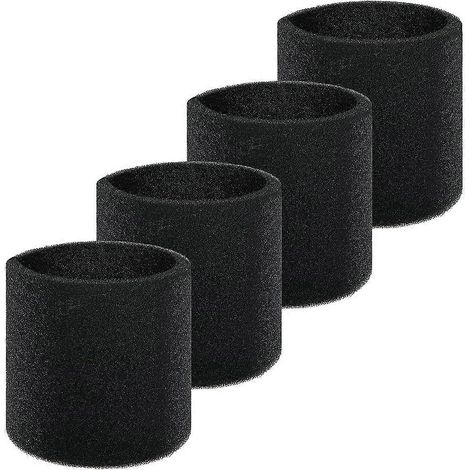 Lot de 4 filtres à manchon en mousse 90585 pour la plupart des aspirateurs eau et poussière Shop Vac, Vacmaster et Genie, filtre de rechange en mousse VF2001 (1/5)