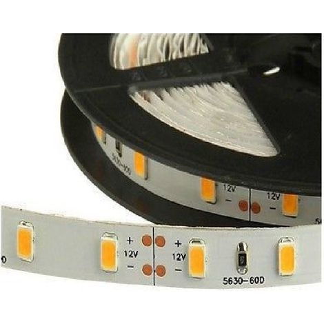 Trade Shop - Striscia Strip 300 Led Smd 5630 Bianco 5 Mt Alta Luminosita Ip20 Sin Silicone -