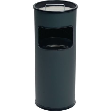 Cenicero combinado Ø260xH620mm chapa de acero antracita DURABLE (1/4)