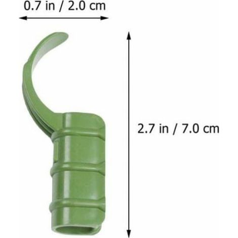 15 Clips de tuyau, 20mm, résistant à la déchirure, plastique durable, pour serre et bâche (1/3)