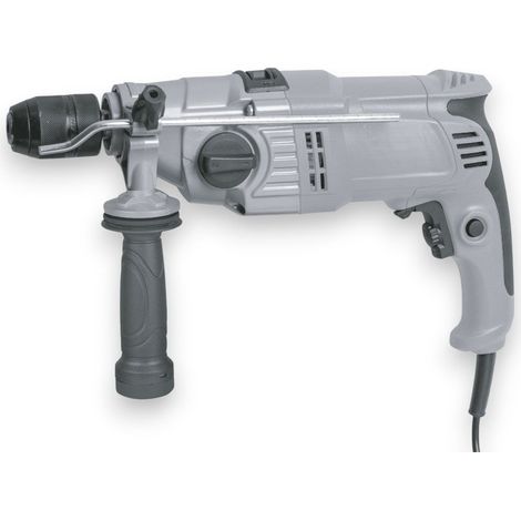 Trapano elettrico a percussione 1050W con mandrino 13mm e velocità variabile per perforazione cemento legno