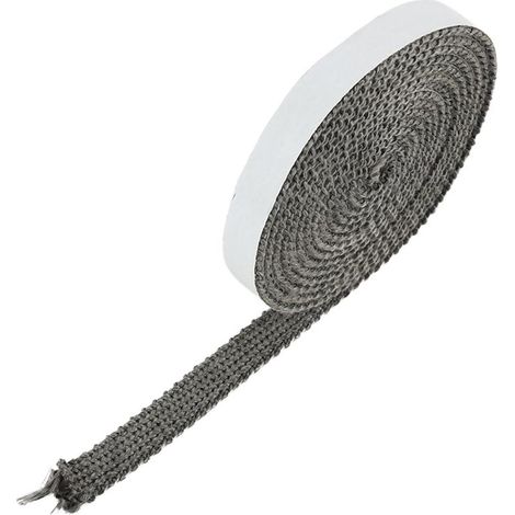 3 Mètres Joint Insert Cheminée,Tressé,Ruban D'étanchéité Adhésif,3 mmx15mmx3 m,Résistant à 550°C,Cordon Fibre de Verre,pour Poêles à Bois,Foyers,Tuyaux,Portes de Cheminée,Joint Poele a Bois (1/5)