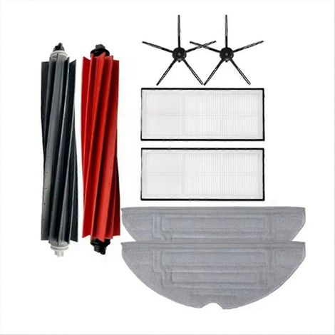 Hauptbürste, Farbwalze, HEPA-Filter, Seitenbürste, Tücher, Wischmopp-Set (1/5)