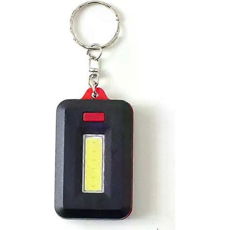 Lampe torche multifonctionnelle portable, mini lampe porte-clés COB, rechargeable par USB, lampe de secours pour le camping et les activités de plein air. (1/5)