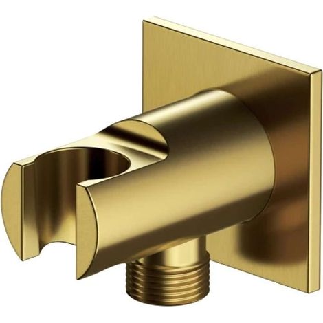 OMNIRES - Wandanschlussbogen mit Halterung, Gold gebürstet 8873C/KGLB (1/2)
