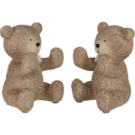Lot de 2 Serre-Livres Enfant "Ours" 20cm Marron (1/3)