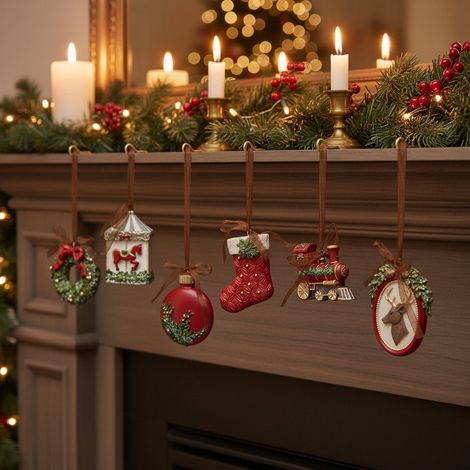 Pendaglio natalizio addobbo per albero e decorazione natalizia -Cavalluccio (1/5)
