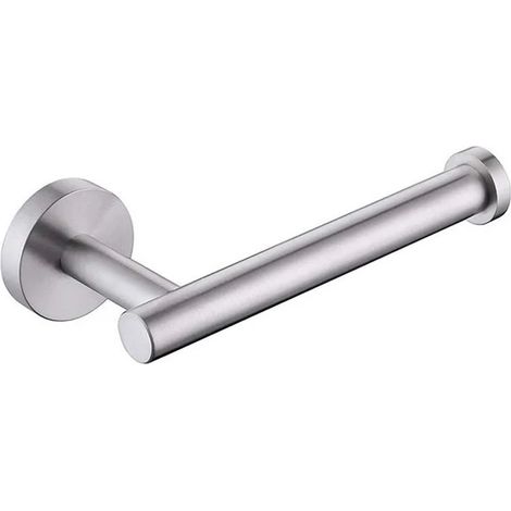 1 pieza de soporte para papel higiénico de pared de acero inoxidable pulido 304 plateado (1/5)