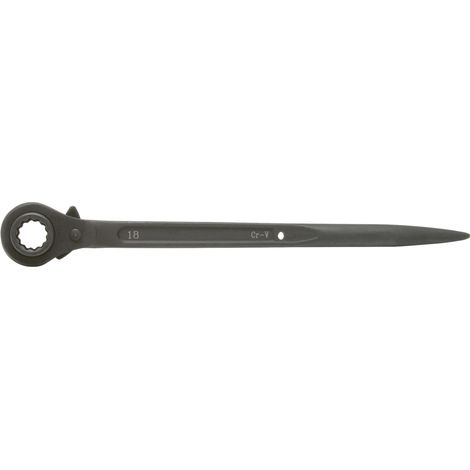 KS Tools - Clé à cliquet à douille réversible spéciale montage échafaudage, 10x13 mm - 522.1013