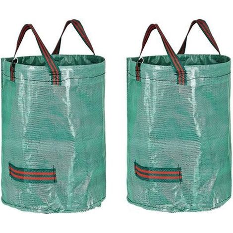 2x300L Sacs de Jardin Jardinage-Réutilisable Sacs Déchets de Jardin,Autoportante et Pliable-Sacs Poubelle (1/4)