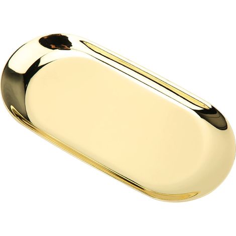 Grand plateau de rangement en acier inoxydable 430 pour bougies parfumées, support de rangement pour outils, doré (1/5)