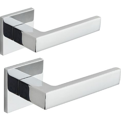 Manija de puerta interior cromada KVADRATO KVA000A (1/3)