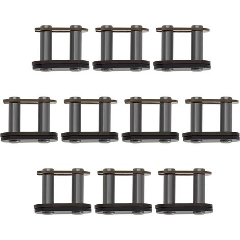 Set of 10 T8F Steel Chain Links for Mini ATV Quad Dirt Scooter Pocket Bikes 43cc 47cc 49cc (1/5)