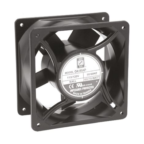 Rs Pro – Ventilateur axial 230V – Débit 120.6m³/h – Dimensions 120x120x38mm – Niveau sonore 35dB – Vitesse 2300tr/min