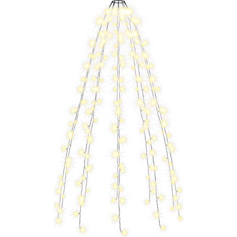 vidaXL Red de luces de árbol de Navidad con 180 LEDs 180 cm (1/2)