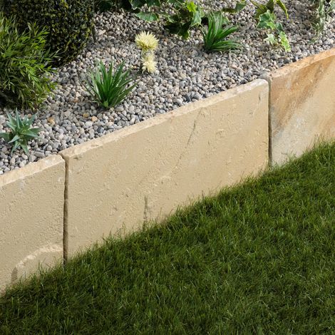 Bordure de jardin Grès Kandla Beige 60x30x4 cm (à l'unité) - RO'MA NATURE