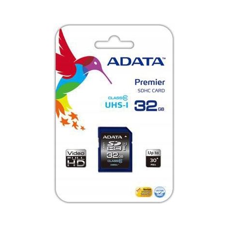 Carte SDHC ADATA 32 Go Classe 10 USH-I, ASDH32GUICL10-R