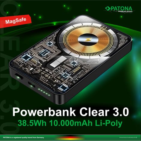 PATONA Powerbank Clear 3.0 PD20W 10Ah 38.5Wh Li-Poly (1/5)