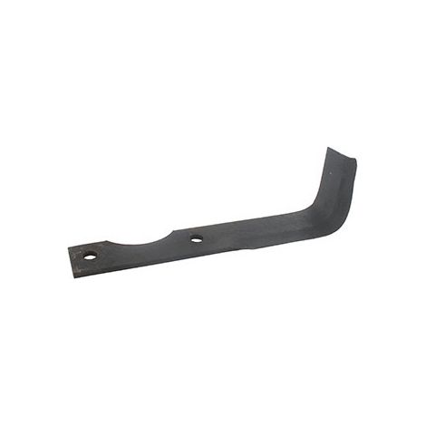 Cuchillo recto de fresa para motocultor compatible con Agria, reemplaza origen 1250-172 23. Longitud: 205 mm, diámetro de agujero ø 9 mm, distancia entre centros 70 mm