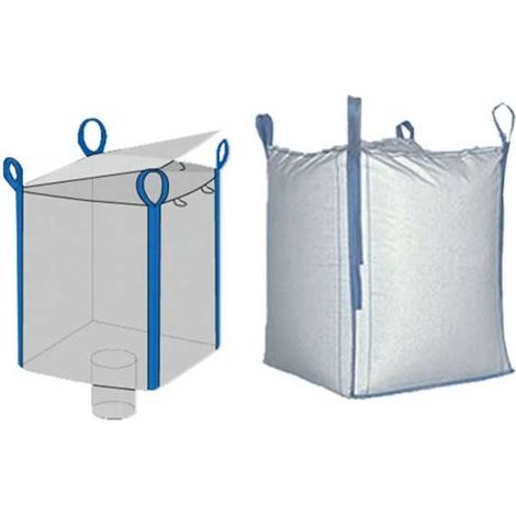 Saccone Macerie cm 91X91 h 120 Bretelle 4 Valvola