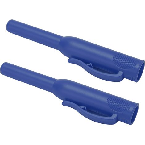 2 capuchons de crayons de charpentier pour trous profonds, marqueurs de charpentier avec clip, bleus (1/5)
