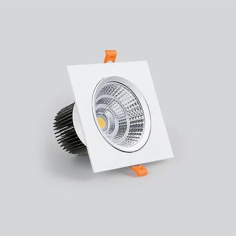Spot LED encastré étanche et ignifugé, 7 W, blanc froid 6000 K, diamètre de perçage 75 mm, idéal pour sauna, hammam, cuisine ou salle de bain. (1/4)