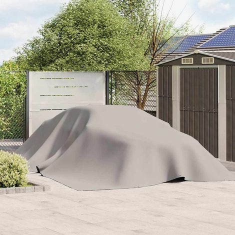 Tarpaulin 650g / m² Grey 5 x 7 m Canvas with PVC Coating vidaXL